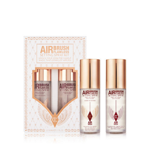 Charlotte tilbury air brush flawless setting spray kit 2x 34ml